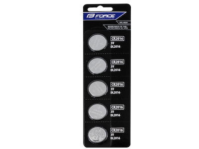 FORCE CR2016 Batterier - 5 Pak