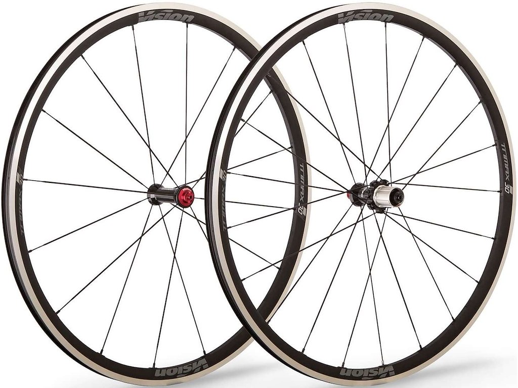 Vision Trimax 30 hjulsæt 700c til fælgbresme - Body Shimano 10-11 gear - QR aksel 100 og 130mm nav