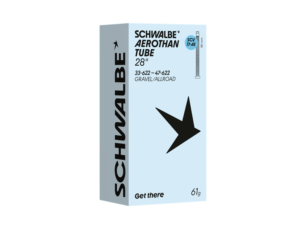 Schwalbe Aerothan slange 28" (33/47-622) med 80mm lang SV Clik ventil - SV17-AE