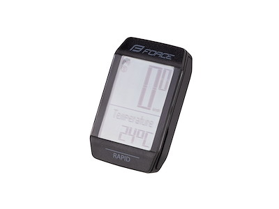 FORCE Rapid Cykelcomputer - 15 Funktioner - Wireless - Sort