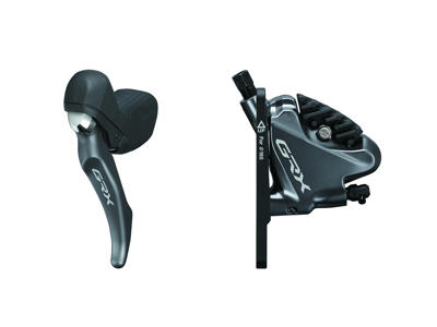 Shimano GRX - STI-greb, bremsekaliber og olieslange - Dobbelt - Hydraulisk - RX810/RX810