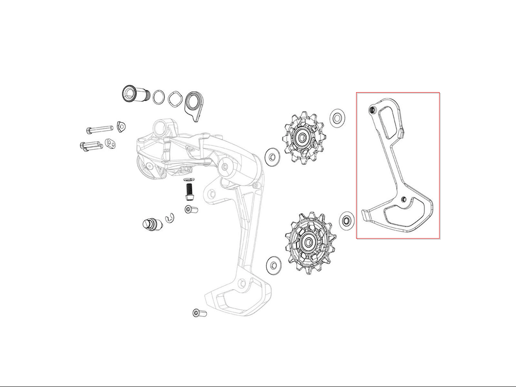 SRAM Inderplade til GX/SX/NX Eagle AXS