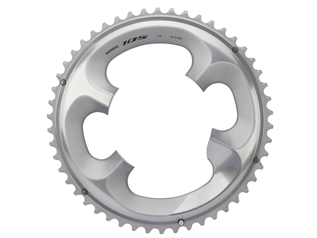 Shimano 105 klinge - 50 tands sølv - Type FC-R7000