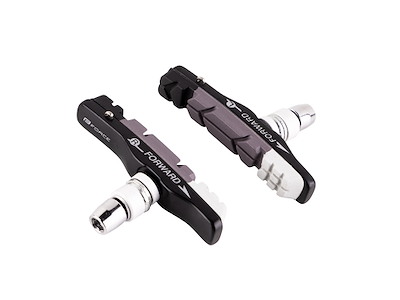 FORCE bremsesko V-bremser 70 mm lange sort-grå-hvid