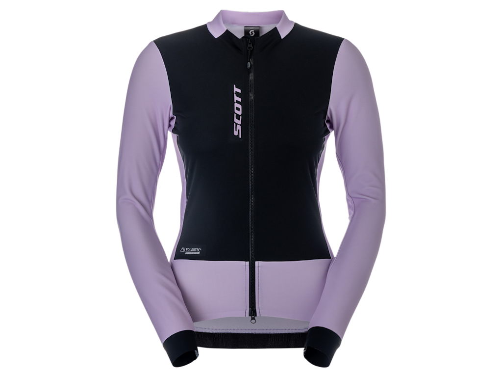 SCOTT Pro Warm Wind Breaker - Cykeltrøje - Lange ærmer - Dame - Lilla/Sort - Str. XS