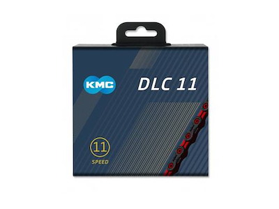 KMC 11 speed DLC 11 Kæde Rød/Sort