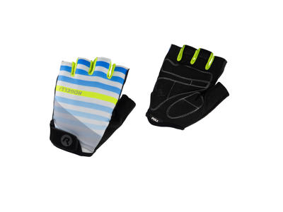Rogelli Stripe - Cykelhandske - Dynaflex - Grå/Gul - Str. 2XL