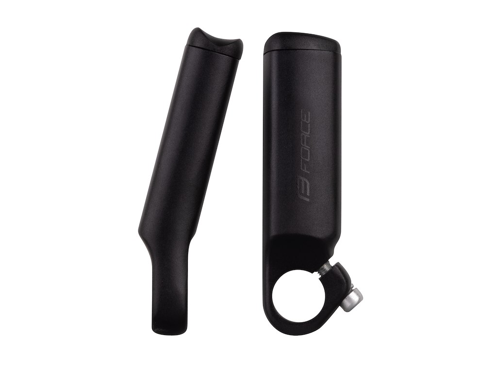 FORCE bar ends B4.4  11 cm lang aluminium - mat sort