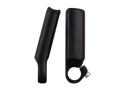 FORCE bar ends B4.4  11 cm lang aluminium - mat sort