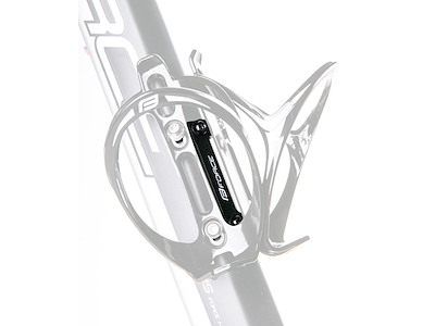 FORCE holder til 2 flaskeholder til stelmontering aluminium sort