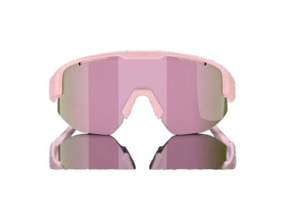 Bliz Matrix small - Cykelbriller - Brown/rose multicolour lens - Matt powder pink