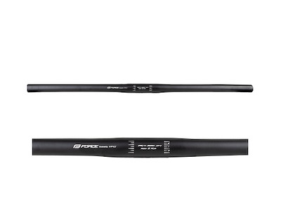 FORCE BASIC H4.1 styr MTB flat 25,4/600 mm aluminium mat sort