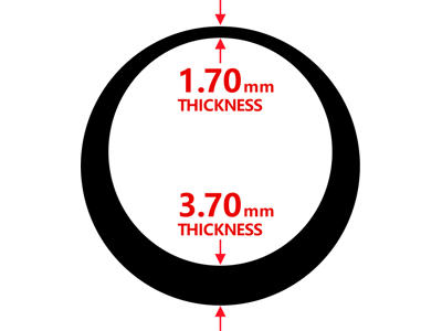 Chaoyang Slange 3,7mm tyk - 20 × 1.95-2.125 med 40mm lang Autoventil