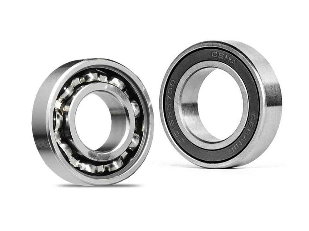 Cema - Cema kugleleje 10x26x8 - Dobbelt tætning - Crome stål