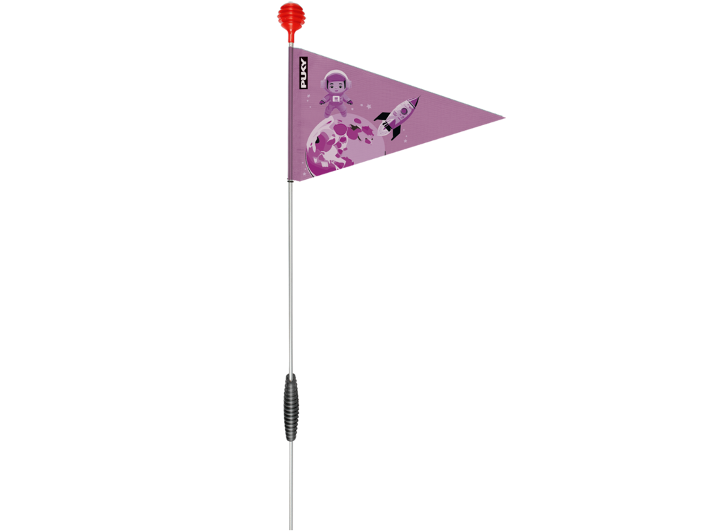 Puky Sikkerhedsflag til børnecykler - Perky Lilla