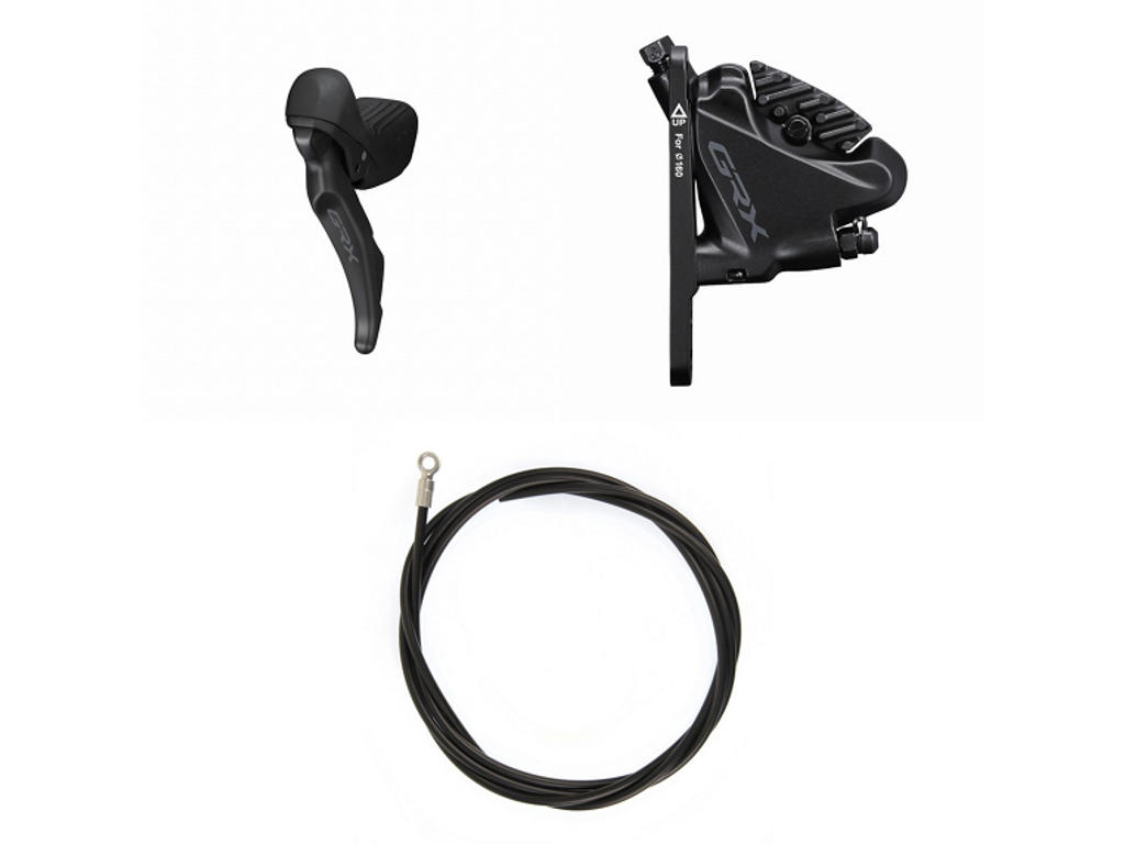 Shimano GRX - Skifte og bremsegrebssæt - BR-RX400/ST-RX610 - Venstre/For - Hydraulisk - Sort