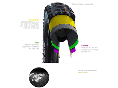 Schwalbe Magic Mary Super Gravity TLE ultra soft foldedæk 27,5x2,40 (62-584) E-50 - Bronze