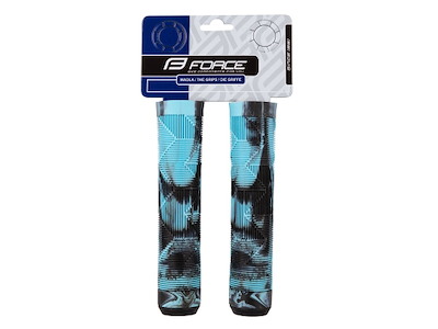 FORCE BMX145 Gummihåndtag Sort/Blå