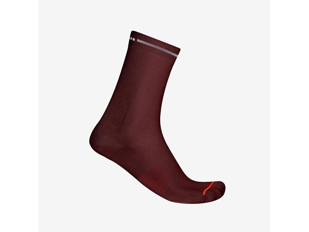 Castelli Premio Evo 18 Sock - Cykelstrømper - Deep Bordeaux