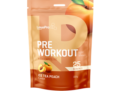 LinusPro Pre Workout med Koffein - Ice Tea - 150g