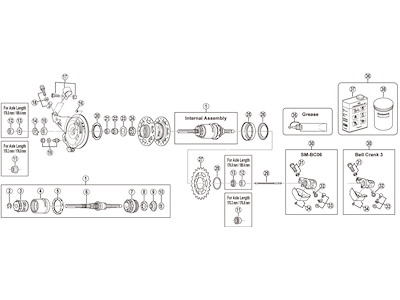 Shimano Nexus 3 griber til SG-3R40
