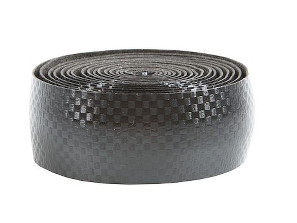 Ebon sort styrbånd i carbon look med gel