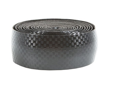 Ebon sort styrbånd i carbon look med gel