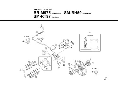 Shimano O-ring til BR-M975/M775 og BR-M555/M965