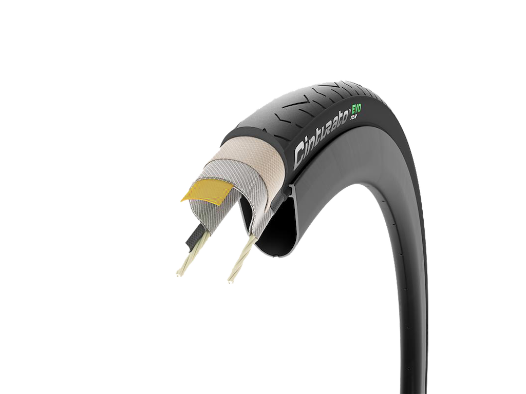 Pirelli Cinturato EVO TLR - Foldedæk Road - 700x35c - Sort/Sort