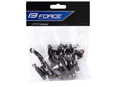 FORCE V-bremse kaliber i aluminium inklusiv bremsesko sort