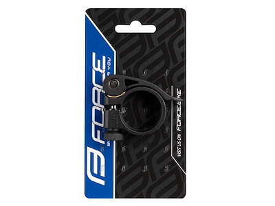FORCE Quick release klampe til sadelrør 31,8mm i aluminium - Sort