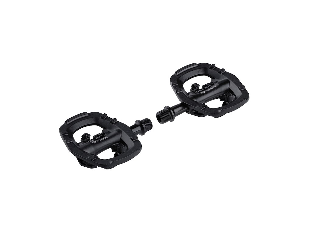 FORCE Select combi pedaler til MTB click/almindelig - Sort