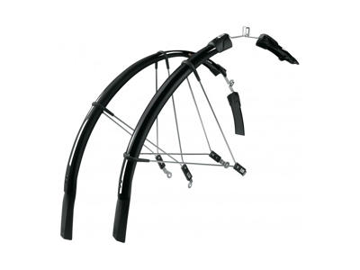 SKS Skærmsæt - Raceblade Long - sort - inkl. stivere