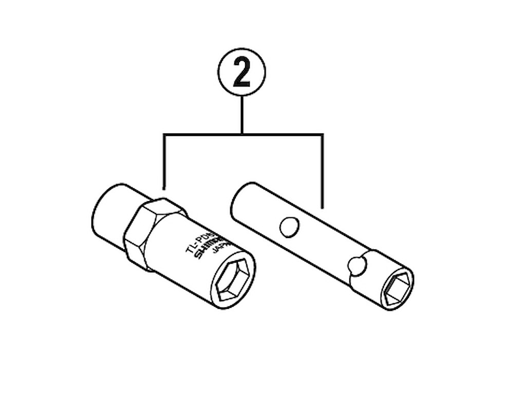 Shimano justeringsnøgle til pedalaksel - TL-PD63