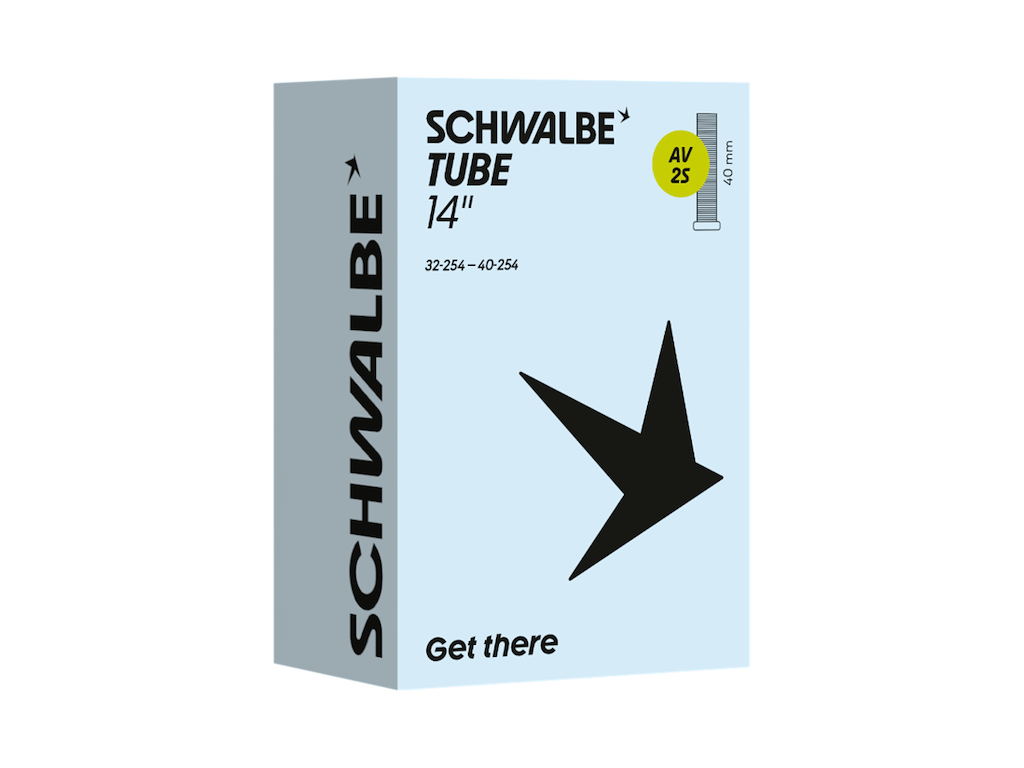 Schwalbe slange 14" (32/40-254) med 40mm lang Autoventil AV2S