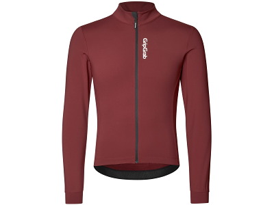 GripGrab RIDE Thermal Long Sleeve Jersey - Cykeltrøje - Herre - Dark Red - XXL