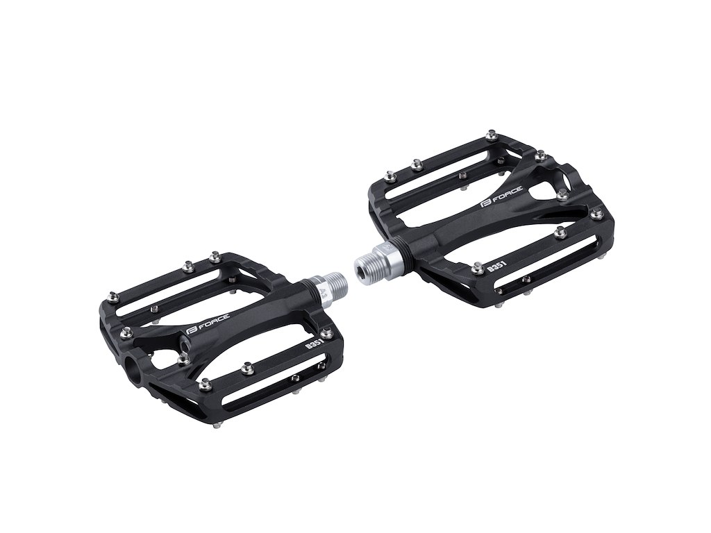 FORCE Swing pedaler i aluminium - Sort