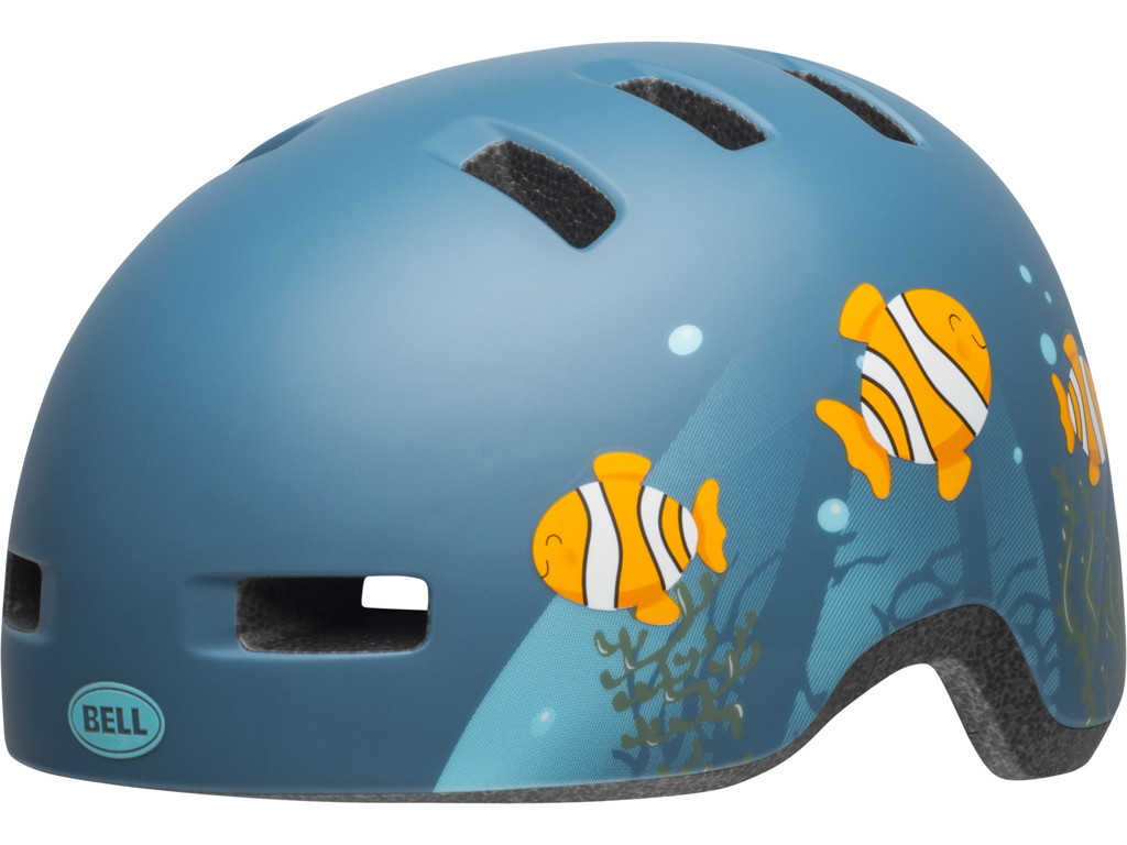 Bell Lil Ripper - Cykelhjelm - Str. 45-51 cm - Clown Fish Mat Gråblå
