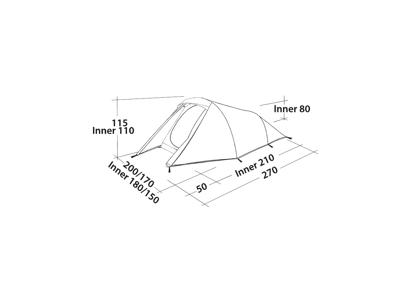 Easy Camp Energy 300 - Telt - 3 Personer - Rustic Green