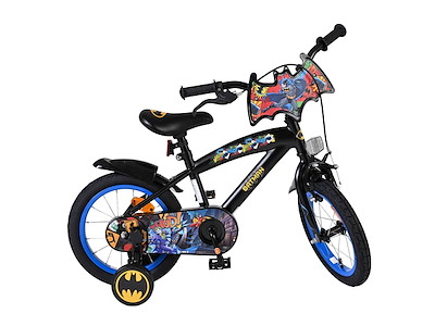 Volare Batman Børnecykel - 14" med støttehjul - Sort