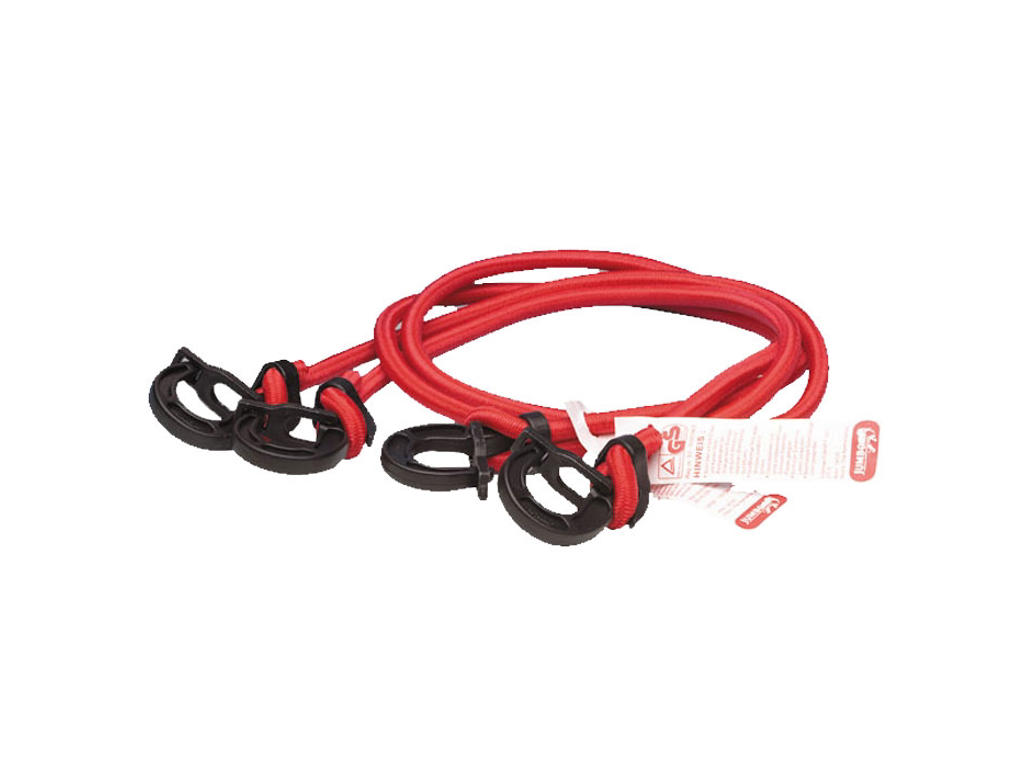 Jumbo regulerbar bagagestrop - 100cm - 2stk - Assorteret farve i gul, blå, grøn og rød