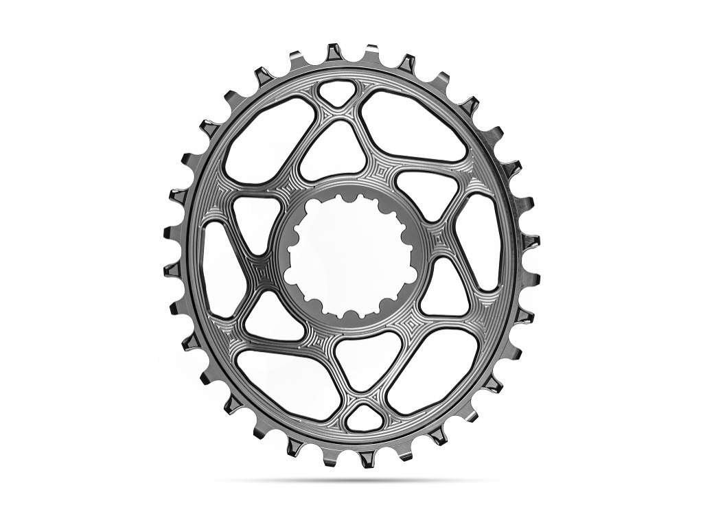 AbsoluteBlack Oval klinge 30 tands Direct Mount Boost 3mm offset - SRAM- Titanium