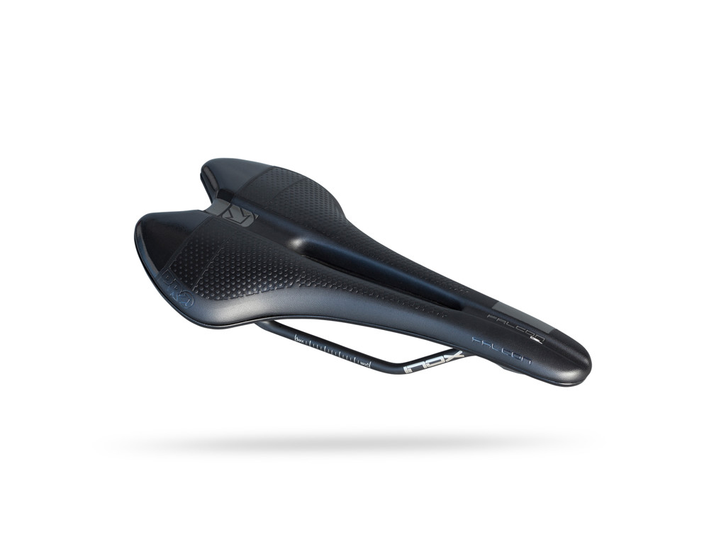 PRO Falcon Gel - Sadel - Hr. Rustfri stål rails - Sort