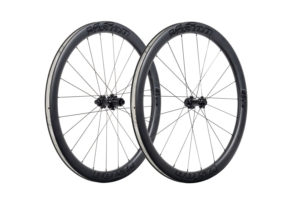 Vision SC45 - Hjulsæt 700c Road -Til skivebremser med centerlock - Shimano 10-12 gear - Black