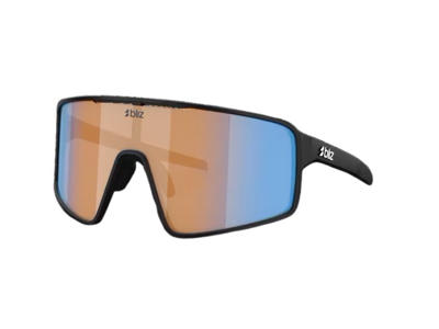 Bliz P001 XL (42) - Cykelbriller - Coral/orange mirror blue lens  - Matte black