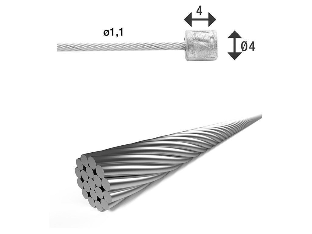XLC Gearwire til Long John og Ladcykler 4000 mm
