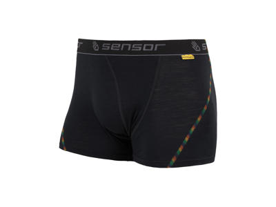 Sensor Merino Air Boxers - Uldunderbukser m. kort ben - Mand - Sort