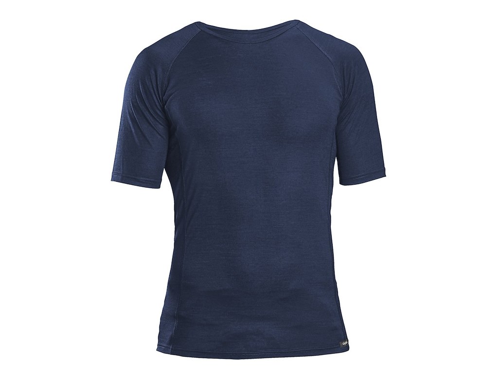 GripGrab Merino Base Layer Kortærmet Navy Størrelse XS