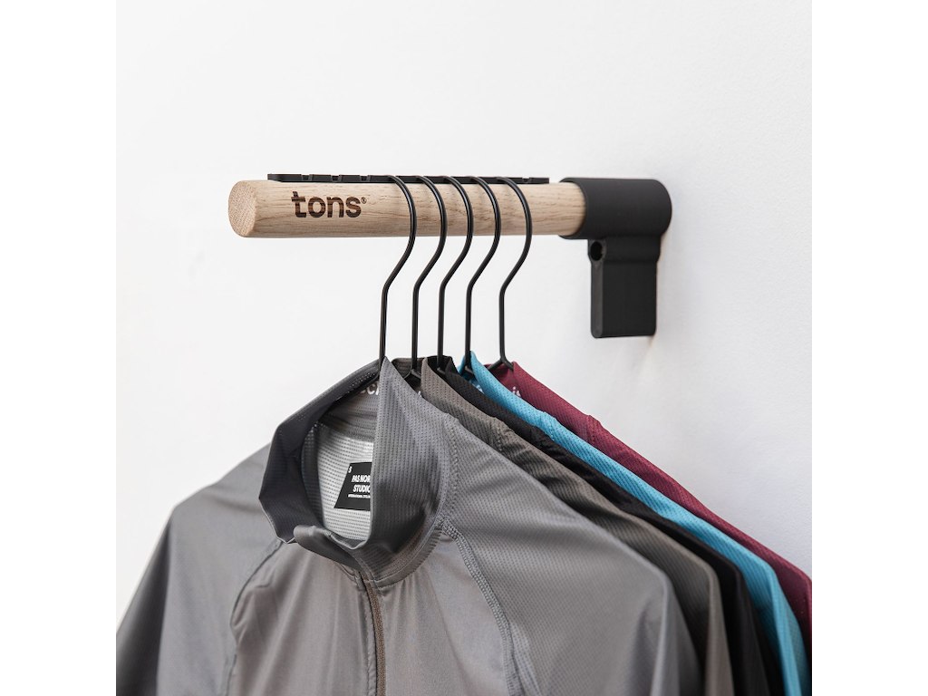 Tons Bøjlestang - Til Cykeltrøjer - Smoked Oak