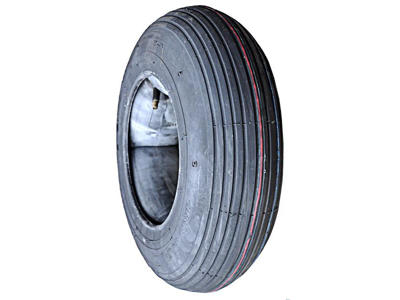 Trillebør dæk og slange 8 x 4.80/4,00 slange med autoventil 